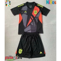 Camiseta España Portero Visitante Equipación para niños Eurocopa 2024 manga corta (+ pantalones cortos)